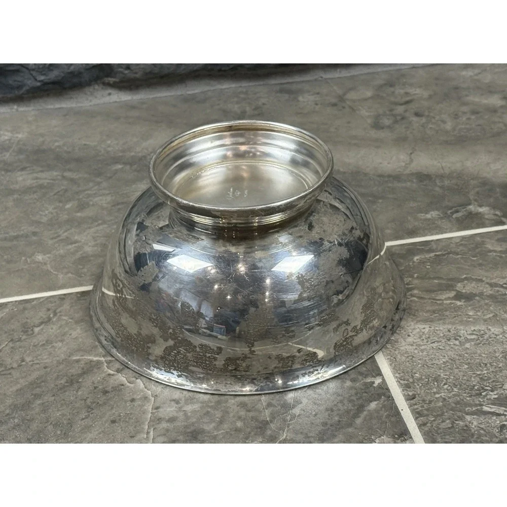 VTG Gorham Silver Plate Paul Revere Pedestal Bowl 8